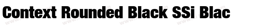 Context Rounded Black SSi Black Italic字体转换